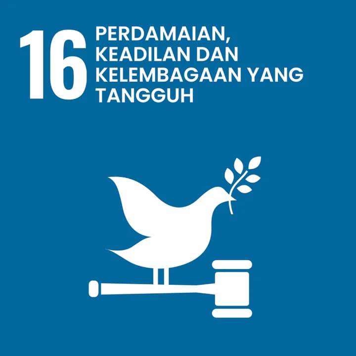 SDG 16: Perdamaian, keadilan dan kelembagaan yang tangguh